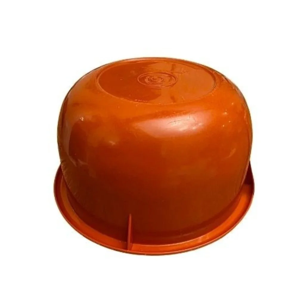 Vintage‎ Tupperware 271-11 Burnt Orange Mixing Bowl 7 Inch Retro Made in USA